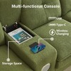 Vipbear 115"Modern Cloud Couch Sectional Sofa with Bluetooth Speaker & USB Charger,LED Light, Storage Ottomans,Comfy Boucle U-Shaped Sectional Couches - 4 of 4