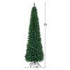 Green Slim Pencil Christmas Tree – Space-Saving Lifelike Holiday Decor - 2 of 4