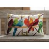 Water-Resistant Pillow Flocked Together 24x18 Inch by Manual Woodworkers and Weavers - 2 of 3