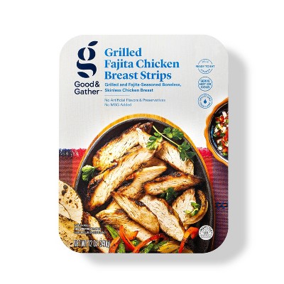 Grilled Fajita Chicken Breast Strips - 12oz - Good &#38; Gather&#8482;