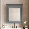 KWPZQEB Bathroom Wall Cabinet, Over The Toilet Space Saver Storage Cabinet, Medicine Cabinet with Mirror and Adjustable Shelves, Cupboard - 3 of 4
