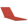 vidaXL Deck Chair Cushion Melange Red (29.5"+41.3")x19.7"x1.2" Fabric - 2 of 4