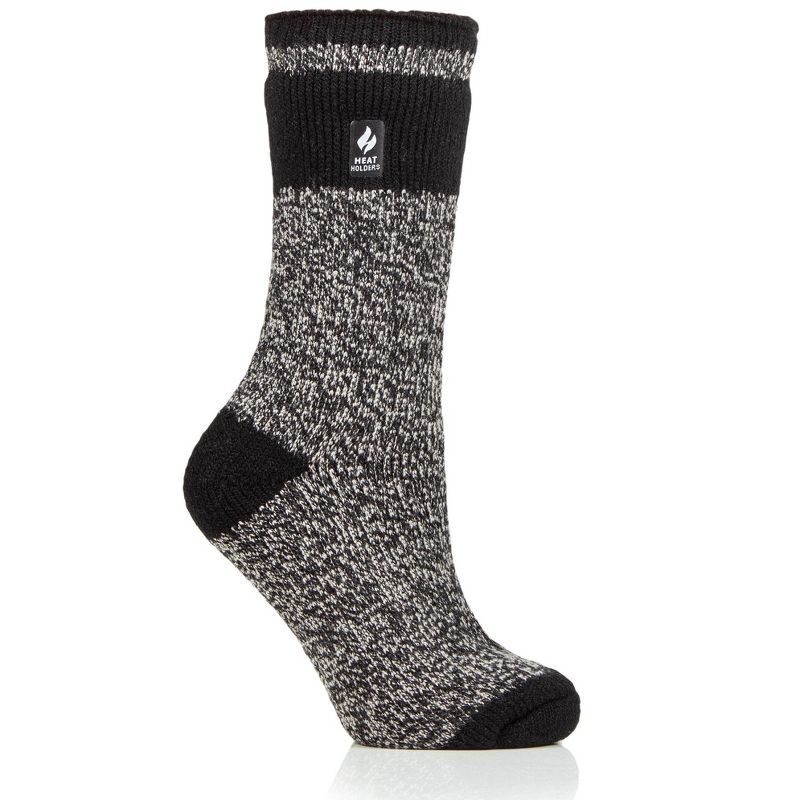 Heat Holders® Women's Snowdrop ORIGINAL™ Block Twist Socks | Advanced Thermal Yarn | Thick Boot Socks Cold Weather Gear | Warm + Soft, Hiking, Cabin, Hunting, Outdoor, Cozy Socks, 1 of 2