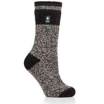 Heat Holders® Women's Snowdrop ORIGINAL™ Block Twist Socks | Advanced Thermal Yarn | Thick Boot Socks Cold Weather Gear | Warm + Soft, Hiking, Cabin, Hunting, Outdoor, Cozy Socks