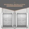 VYNXARIA 56-60"*70" Aluminum Frame Double Sliding Shower Door with Premium 5/16" (8mm) Clear Tempered Glass,Matte Black Finished - 4 of 4