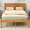 Streamdale Platform Bed Frame with Headboard, Wood Slat Support, No Box Spring Needed, Full, Oak - 3 of 4
