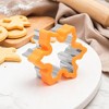 Unique Bargains Biscuit Cutter Medium Snowflake Cookie Cutter Hand Washable Stainless Steel Plastic 2.8"x3.2"1.6" 1Pcs - 2 of 4