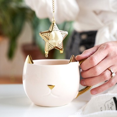 Gold Star Shaped Stainless Steel Tea Infuser