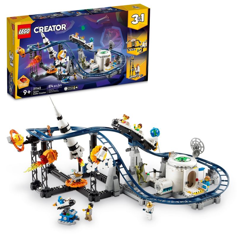 LEGO Creator Space Roller Coaster Building Toy Set 31142, 1 of 8