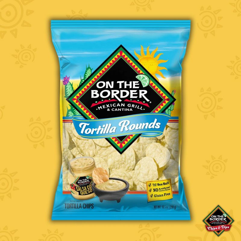 On The Border Premium Rounds Tortilla Chips - 10.5oz, 4 of 5