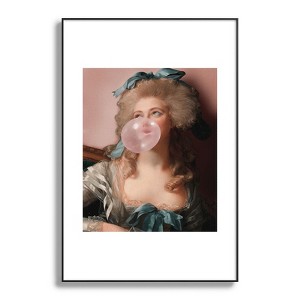 Jonas Loose BUBBLEGUM PRINCESS Metal Framed Art Print - Deny Designs - 1 of 4