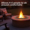 Sunnydaze Outdoor Camping or Backyard Replacement Round Steel with Heat-Resistant Paint Finish Fire Pit Bowl - Black - 4 of 4