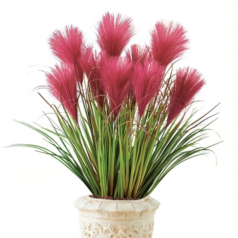 Collections Etc Faux Pampas Grass Picks - Set Of 3 - Outdoor Or Indoor  Decorative Accent : Target