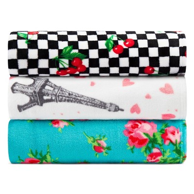 Turquoise Blue Reversible Fleece Throw Blanket 50"x70"