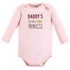 Hudson Baby Infant Girl Cotton Long-Sleeve Bodysuits, Steal Your Heart, Newborn - image 4 of 4