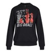Seven Times Six Marvel Deadpool Hoodie Mens Im Kind Of A Big Deal Long Sleeve Pullover Black - 3 of 4