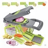 All-In-One Vegetable Chopper & Meal Prep Container –Multifunctional Food Chopper for Potato, Tomato and Veggie with 7 Blades and Strainer Basket - 2 of 4