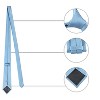 Allegra K Men's Self-tied Textured Wide Necktie - 3 of 4