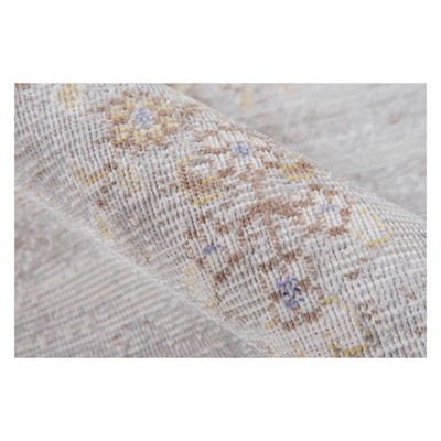 Isabella Gray Medallion Machine-Made Runner Rug 2'7" x 8'