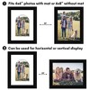 Americanflat 6" x 8" Picture Frame with Mat - Arch, Oval & Wavy Designs - Stylish Decor for Living Rooms, Dorms, Offices & More - 4 of 4