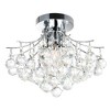 CWI Lighting Princess 4 Light Flush Mount With Chrome Finish - 3 of 4