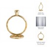 Sagebrook Home Round Ring Taper Candle Holder - Contemporary Circular Abstract Metal Candle Display for Home - 4 of 4