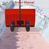 29" Wheeled Snow Shovel for Driveway Adjustable Height & 5-Angle Blade with Ergonomic Handle - 3 of 4
