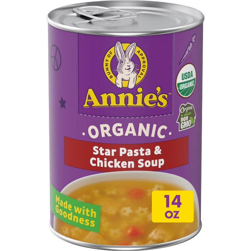 Annie&#39;s Organic Star Pasta and Chicken Soup - 14oz, 1 of 13