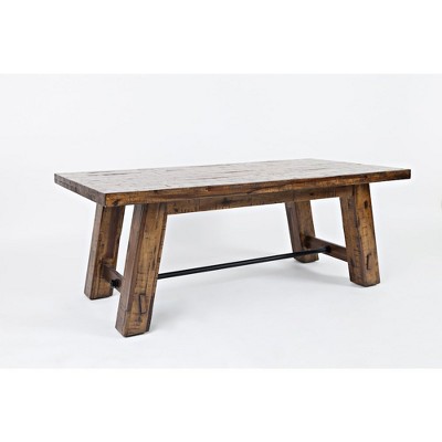 Cannon Valley Rustic 50" Acacia Wood Rectangular Coffee Table