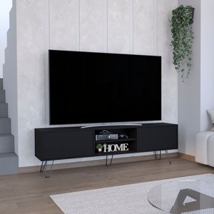 NicBex Modern TV Stand Hairpin Stand with Spacious Storage Entertainment Center with Cable Management Holes for Living Room - 1 of 4