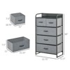 FONTOI Storage Cube Dresser with 5 Drawers, Bedroom Organizer Unit, Shelf Tower with Bins for Living Room, Closets, Gray, 11.5"*39"*22.8" - 3 of 4