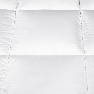 Full White Microfiber Lightweight Down Alternative Duvet