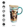 Evergreen Ceramic Travel Cup with metallic accents 17oz Myrtle - 3 of 4