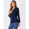 Allegra K Women's Work Office Casual Double Breasted Blazer with Pocket - 4 of 4