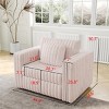 44'' Modular Accent Chair in Plush Faux Fur,Oversized Comfy Living Room or Bedroom Chair with Wide Seat and Flexible Layout–Maison Boucle - 4 of 4