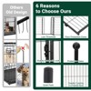 Dog Playpen,48 Inch(H) 18 Ft(L) 8 Panels Dog Fence Indoor/Outdoor ,Heavy Duty Metal Pet Puppy Exercise Pen,  Wide Door Low Threshold - 3 of 4