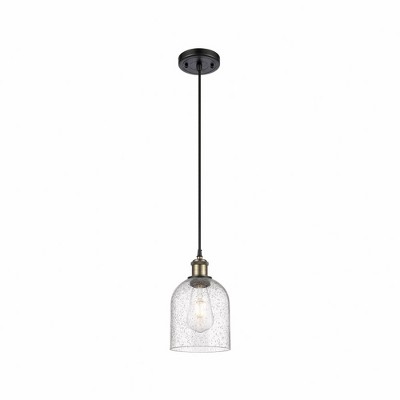 Bella - 1 Light Cord Hung Mini Pendant In Industrial Style-9.5 Inches Tall and 5.5 Inches Wide
