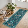 Area Rugs Modern Floral Rug for Living Room Bedroom,Low Pile Area Rugs Machine Washable Large Carpet for Dining Room Playroom Home Office Decor - 4 of 4