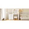CAVINAS Vanity Desk with Mirror Dressing Table with Adjustable Shelves, 2 Drawers and Side Cabinet for Apartment, Bedroom - 3 of 4