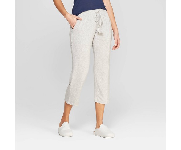 Women's Beautifully Soft Crop Pajama Pants - Stars Above&#153; Gray XS