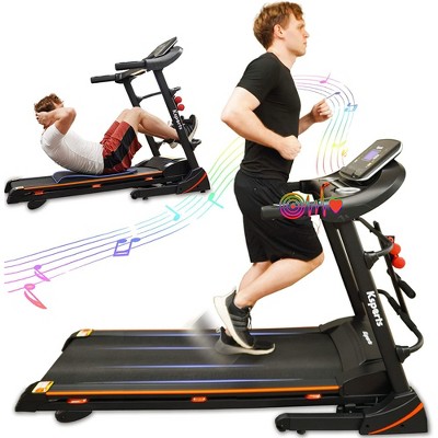  Home Foldable Treadmill with Incline, Folding Treadmill for  Home Workout, Electric Walking Treadmill Machine 15 Preset or Adjustable  Programs 265 LB Capacity MP3 : Sports & Outdoors