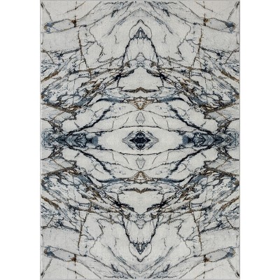 Luxe Weavers Marble Effect Abstract Rug