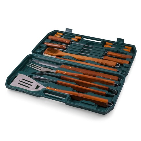 Kaluns 21-Pc BBQ Tools Grill Accessories Set with Case & Apron