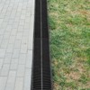 VEVOR Trench Drain System, with Plastic Grate, 5.9x5.1-Inch HDPE Drainage Trench, 6x39 Trench Drain Grate, with 6 End Caps, Driveway-6 Pack,Black - 2 of 4