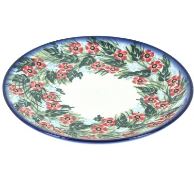 Blue Rose Polish Pottery Chloe Dessert Plate