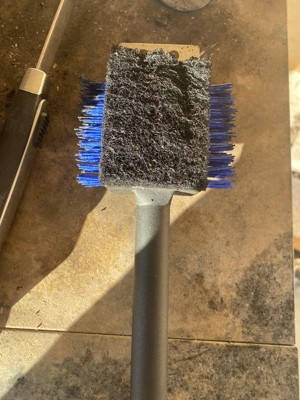 Grill Cleaning Brush Blue Nylon Bristles Black - Room Essentials™