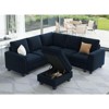 Belffin Modular Velvet Tufted Small Ottoman - 3 of 4