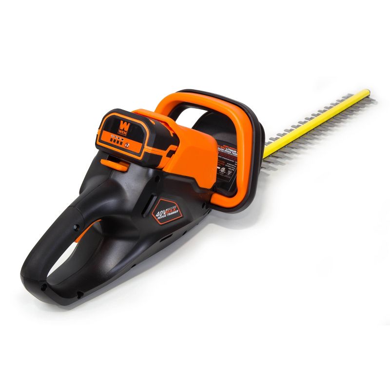 WEN 40415 40V Max Lithium-Ion 24&#34; Cordless Hedge Trimmer with 2Ah Battery and Charger, 2 of 5