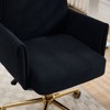 PAGED Swivel Office Chair Height Adjustable Gaming Chair with Golden Base & Soft Cushion for Living Room, Home Office - 3 of 4