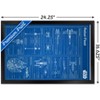 Trends International Star Wars: Saga - Rebel Blueprint Framed Wall Poster Prints - 3 of 4